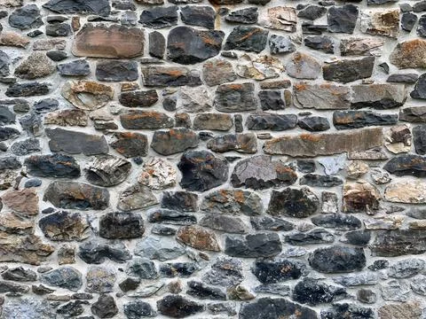 Wall of stone close up, background, texture. Foto stock