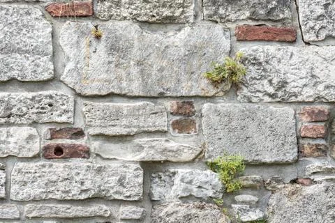 Wall of stone. Stock Photos