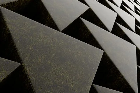 Wall of stone prisms Illustrazione stock