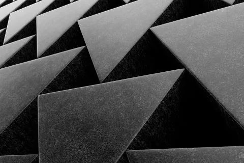 Wall of stone prisms Stock Illustration