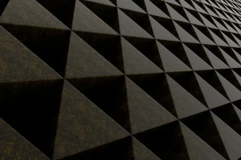 Wall of stone prisms Stock Illustration