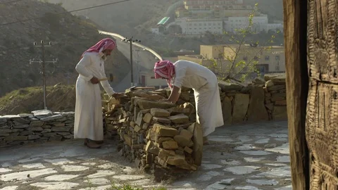 Wall of stones Stock Footage 112783791