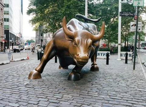 Wall Street Bull 1 Stock Photos