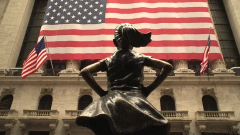 Wall street coronavirus Vídeo Stock 126803896
