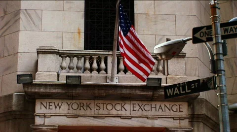 Wall Street Exchange Stock Footage 855121