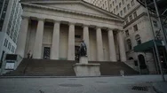 Wall Street Federal Hall Stock Footage