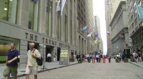 Wall Street Stock Footage 22786554