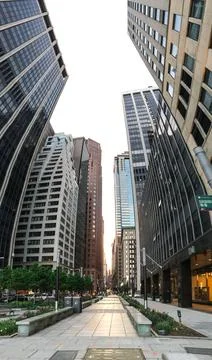 Wall street pathway Stock Photos