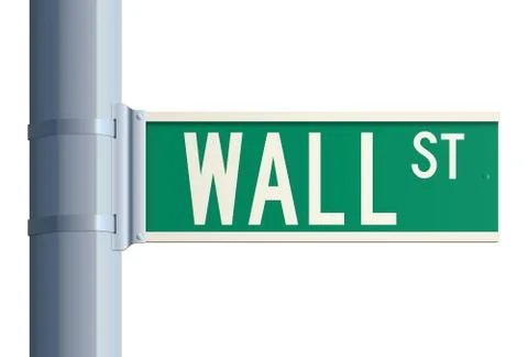 Wall Street sign Stock Illustration