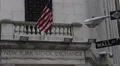 Wall Street Sign New York City Stock Exchange Big Board Building World Market US HD Footage