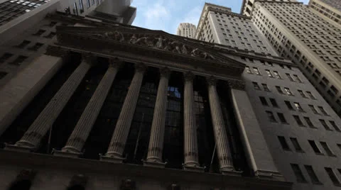 Wall Street Timelapse Stock Footage