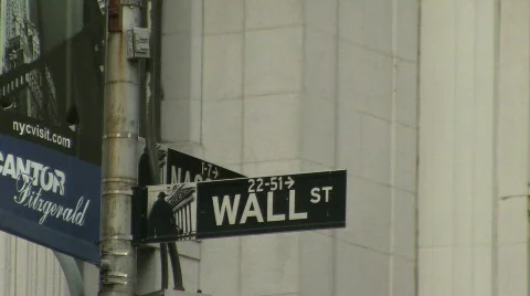 Wall Street, various Stock Footage 694355