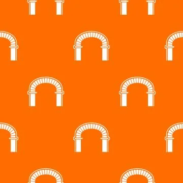 Wall structure pattern vector orange Stock Illustration