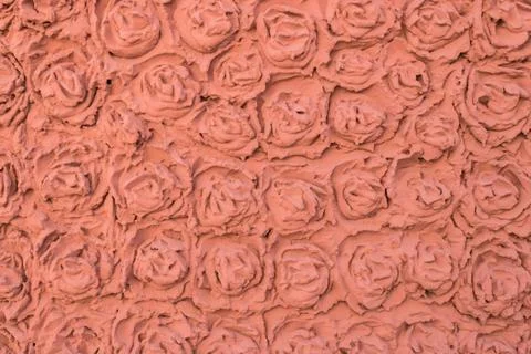 Wall stucco, rose shape pattern Decoration element, wall stucco, rose shap... 写真素材