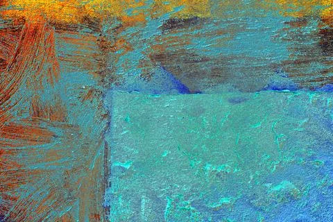 Wall surface with freshly applied mortar. Changed color scheme. Colorful ab.. 스톡 사진