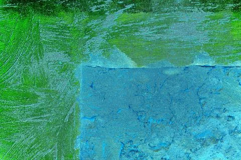 Wall surface with freshly applied mortar. Changed color scheme. Colorful abst 写真素材