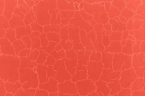 Wall surface with a grid of white cracks. Foto stock