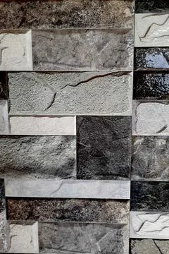 Wall Surface with Laid-up Tiles Stock Photos