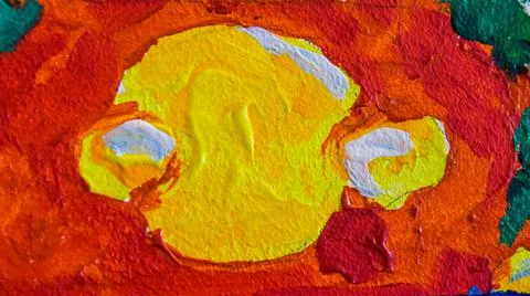 Wall surface painted with colored paint Stock Photos