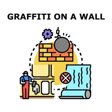 Wall surface treating and renovation concept vector Stock Illustration
