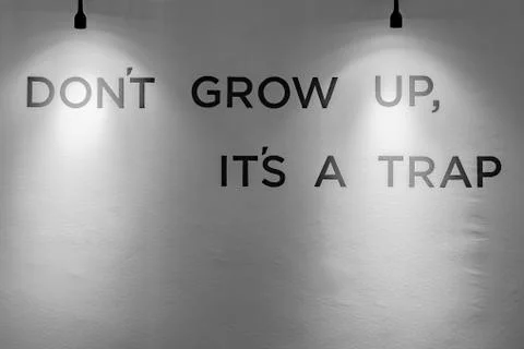 Wall with text 스톡 사진