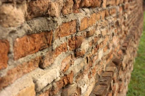 Wall texture of brown brick Stock Photos