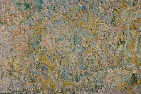 Wall texture with dirty spots and peeled plaster Stock Photos
