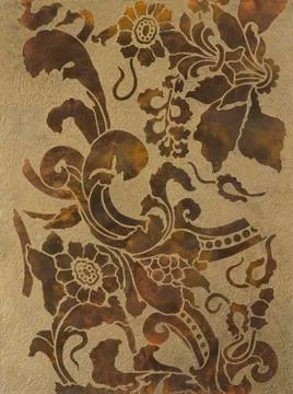 Wall texture with pattern Stock Photos