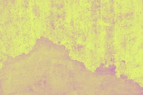 Wall texture plaster and cement. old wall. grunge cracks. modern yellow and p Stock Photos