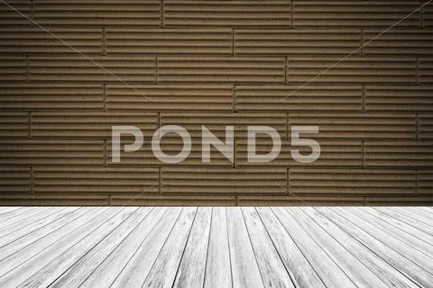 Wall texture surface vintage style with Wood terrace Stock Photos