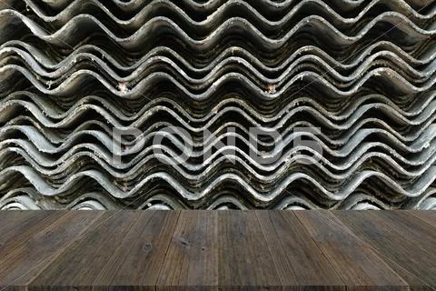 Wall texture surface with Wood terrace Stock Photos