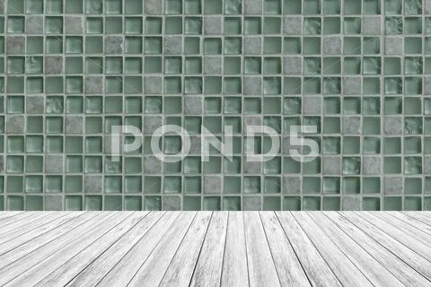 Wall texture surface with Wood terrace Stock Photos