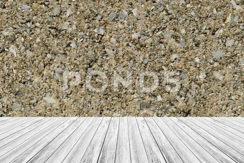 Wall texture surface with Wood terrace Stock Photos