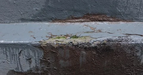 Wall texture with water droplets flowing from the air conditioner Stock Footage 165959466