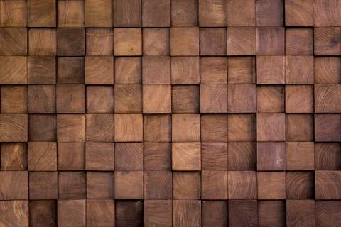 Wall texture with wood cube Stock Photos