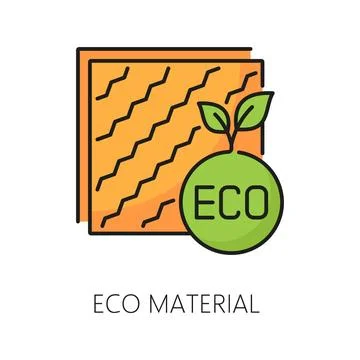 Wall thermal insulation eco material line icon Stock Illustration