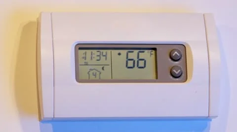 Wall Thermostat Video stock 21943684