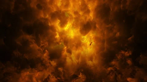 A wall of thick bright smoke falling down from above Stock-Footage 276317791