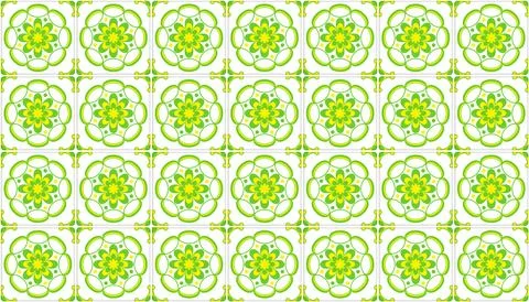 Wall tile ceramic texture, motif tile green for background, tiled floor bat.. Stock Illustration