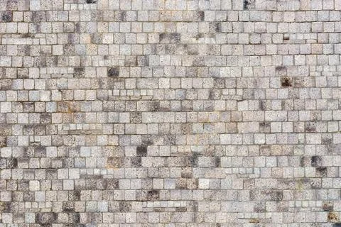 The wall is tiled. Stock Photos