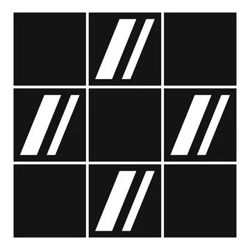 Wall tiler work icon, simple style Ilustración de archivo