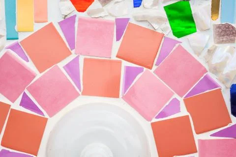 Wall of tiling Stock Photos