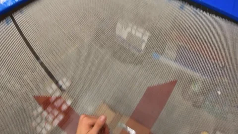 Wall Trampoline Backflip 库存影片 129473693