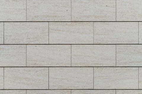 Wall of Travertine marble blocks Stock Photos