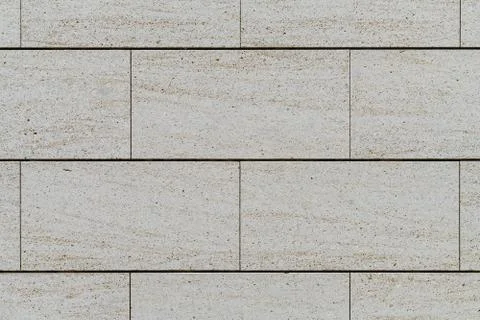 Wall of Travertine marble blocks Foto stock