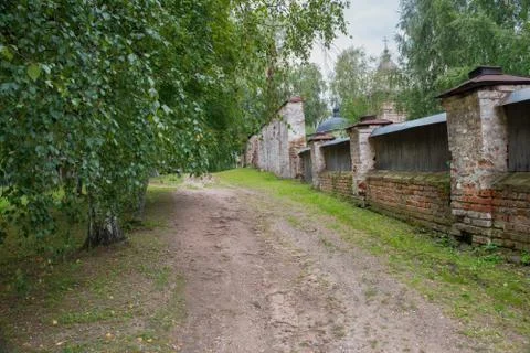 Wall Type Big Assumption Monastery. Cyril-Belozersky monastery. Vologda regio Foto stock