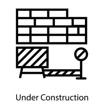 Wall Under Construction Stock Illustration