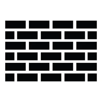 Wall vector icon Stock Illustration