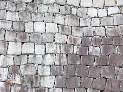 Wall of very old stone Foto stock