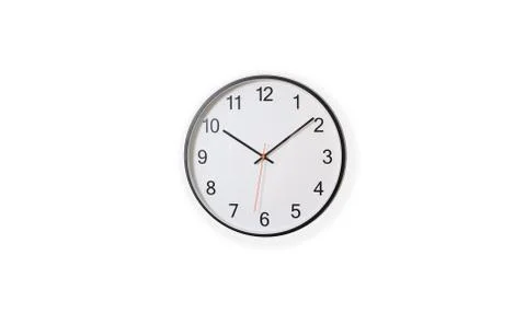 Wall watch white background Stock Photos